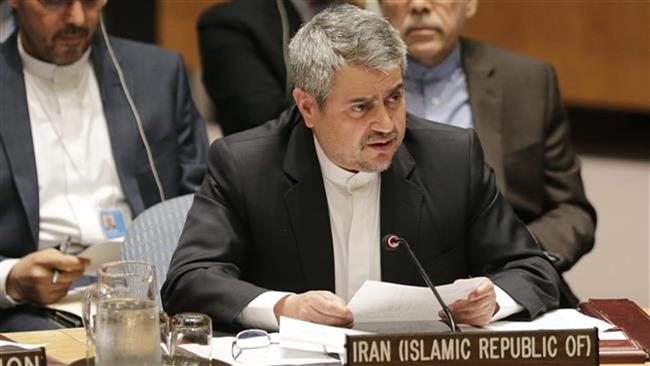 خوشرو يُسلم الأمين العام للأمم المتحدة رسالة اعتراض ايران حول قرار الكونغرس