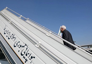 ظريف يغادر طهران الي نيويورك