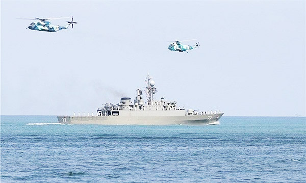 بدء المناورات البحرية المشتركة بين ايران وسلطنة عمان