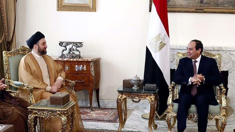 السيسي يدعو إلى تجاوز الخلافات بين الكتل السياسية في العراق
