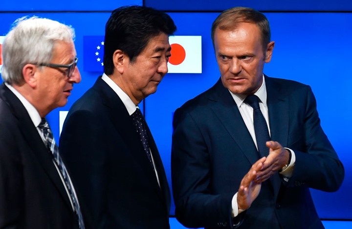 اتفاق تجاري بين طوكيو والاتحاد الأوروبي لمواجهة قرارات ترامب