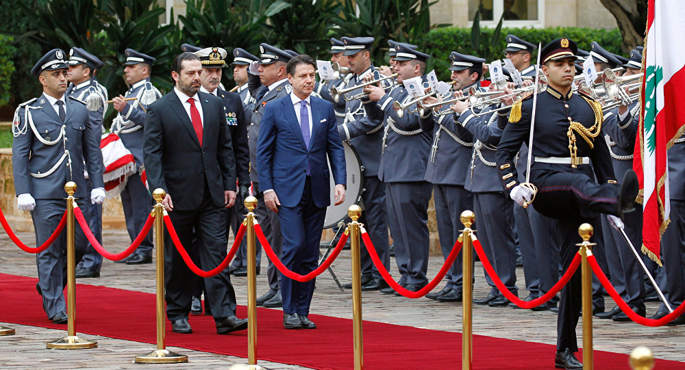 رئيس الوزراء الإيطالي من بيروت: ملتزمون بمهمة حفظ السلام