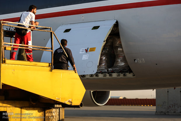 Iran loading humanitarian aid for Myanmar refugees