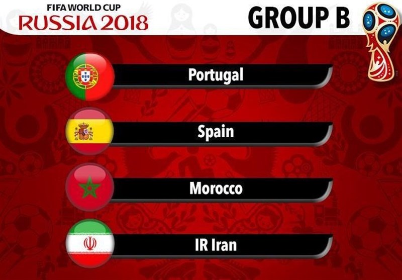 Iran Drawn with Spain, Portugal in 2018 World Cup