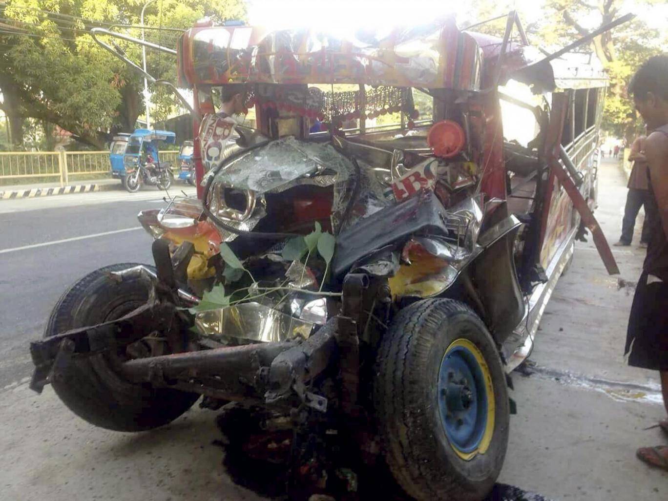 Philippines bus crash: 20 pilgrims killed on way to Christmas Day mass
