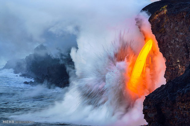 Photos of volcano eruptions in Hawaii