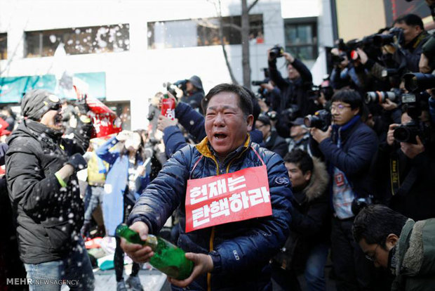 Protests in S. Korea after removing president from power