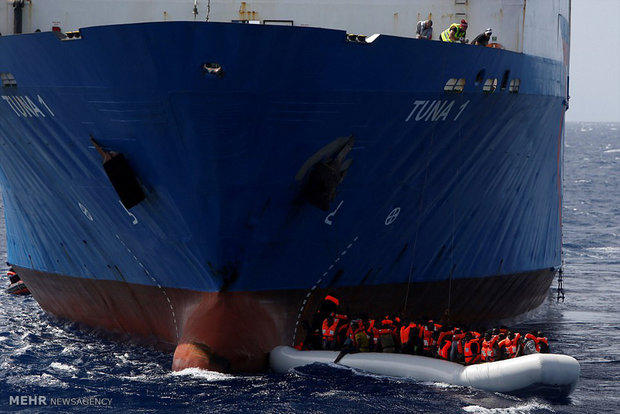 Witnessing migrants being rescued at sea