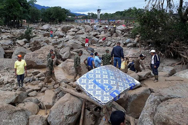 Flood and landslide in Colombia