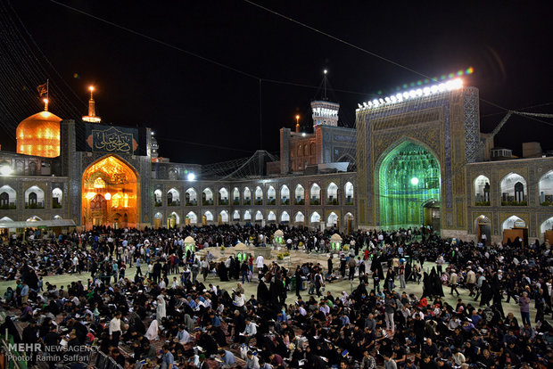 Night of Decree at Imam Reza holy shrine