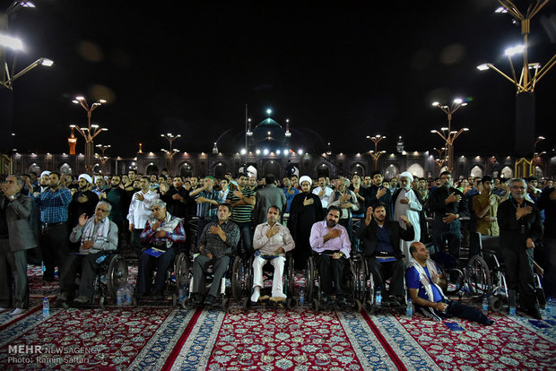 Night of Decree at Imam Reza holy shrine