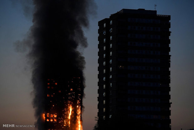 Massive fire in London tower block