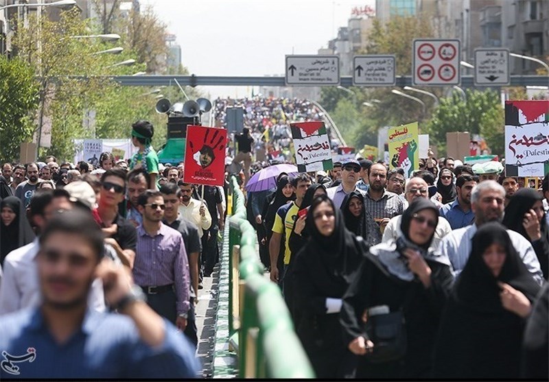 Iranians once again stress support for Palestinian Resistance on Quds Day rally