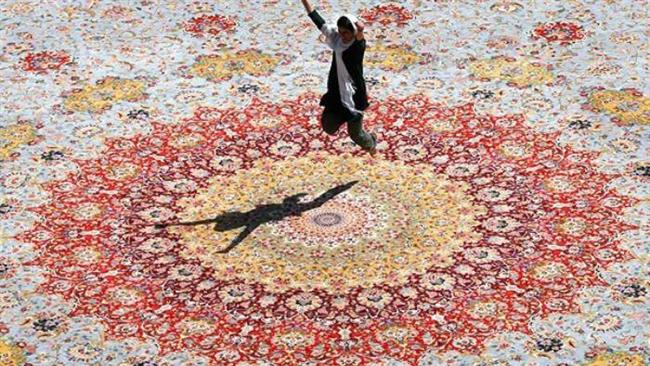 Persian carpet artistic narrative of Iranian history, culture