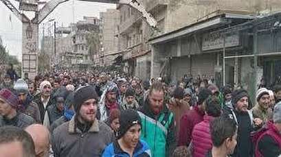 Syrians demand expulsion of militants from Damascus outskirts