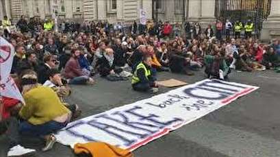 Thousands gather outside Irish parliament to protest growing housing shortage