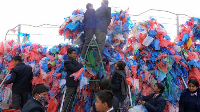 Nepalese raise awareness about global plastic waste crisis