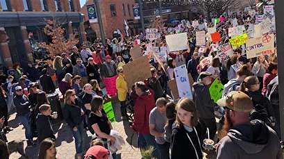 Colorado students stage walkout to protest gun laws