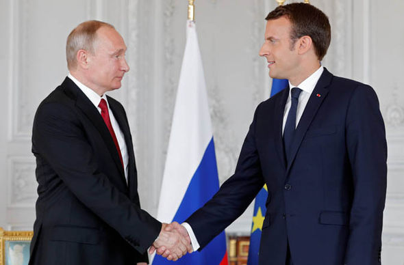 Putin talks to Macron to discuss his planned trip to Russia