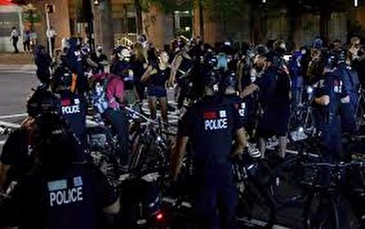 Second night of protests against Republican convention in Charlotte