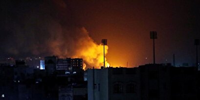 Saudi aggression coalition attacks Sanaa and Al-Hudaidah