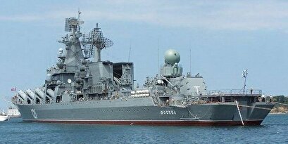 Fire and explosion in the most important warship of the Russian Black Sea Fleet