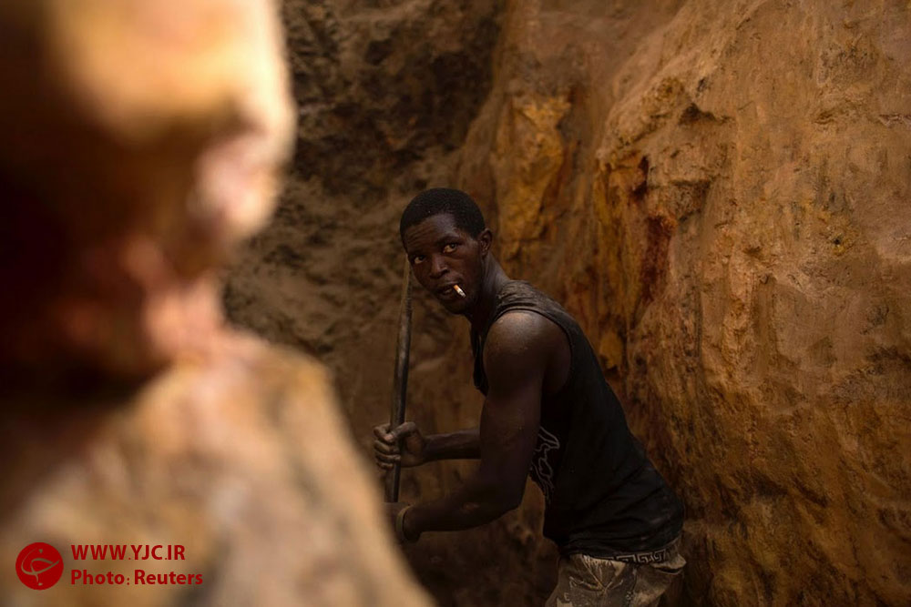 کارگاه استخراج طلا در جمهوری آفریقای مرکزی