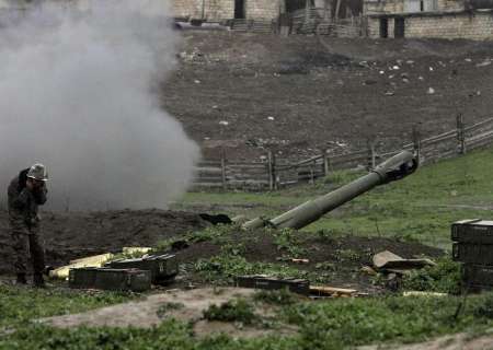 حمله توپخانه ای جمهوری آذربایجان به مواضع نیروهای ارمنی در قره باغ