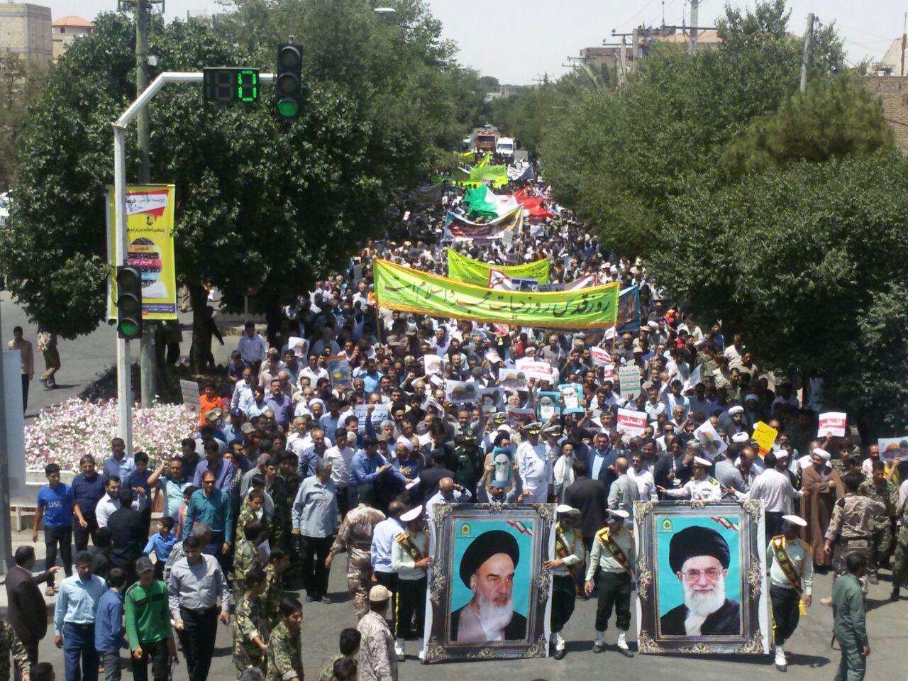 برگزاری راهپیمایی روز جهانی قدس در شهرستان های استان کرمان