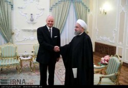 روحاني: ألمانيا شريكة ايران الأولي في الاتحاد الأوروبي