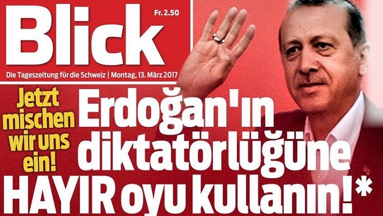 صحيفة سويسرية تدعو الأتراك للتصويت بـ