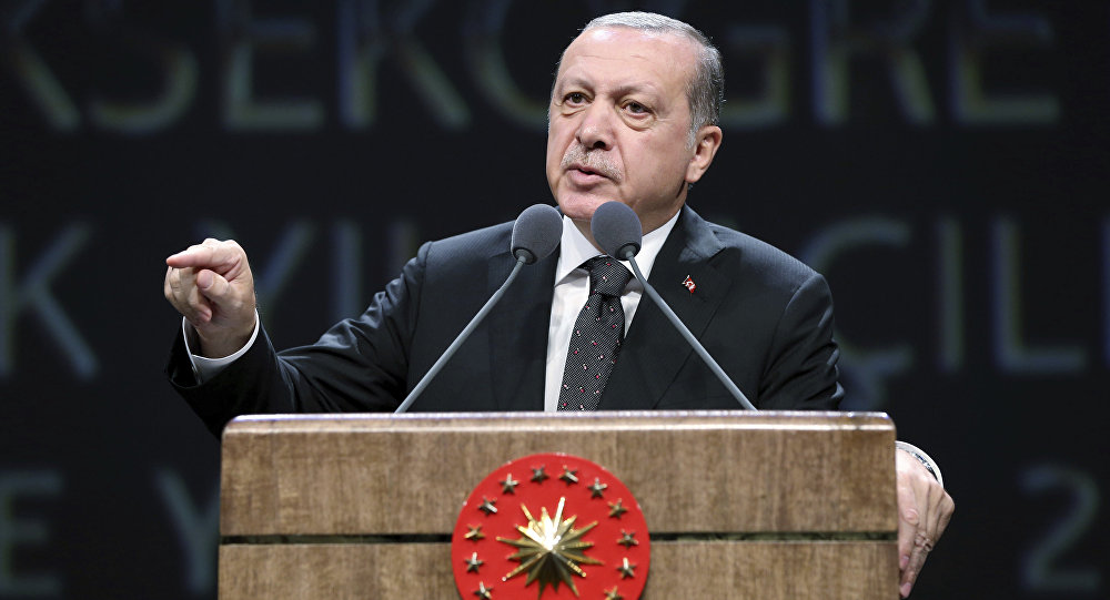 أردوغان: قضينا على 3000 عنصر إرهابي خلال عملية درع الفرات في سوريا