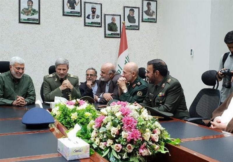 وزير الدّفاع الإيراني يلتقي قائد الحشد الشّعبي العراقي