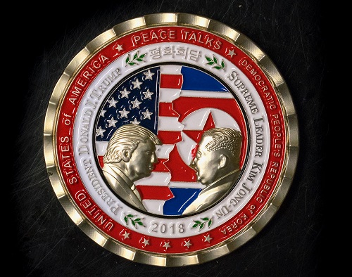 البيت الأبيض يصدر ميدالية تذكارية بمناسبة قمة ترامب وزعيم كوريا الشمالية+صورة