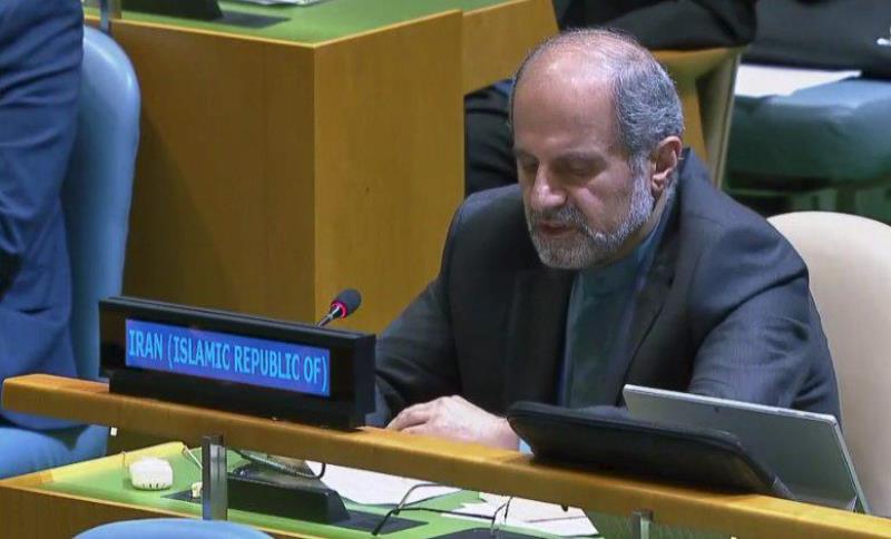 سفير ايران في الامم المتحدة: لا ينبغي ان تكون للكيان الصهيوني حصانة لجرائمه