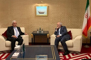 مستشار الامن القومي العراقي يلتقي ظريف بالدوحة