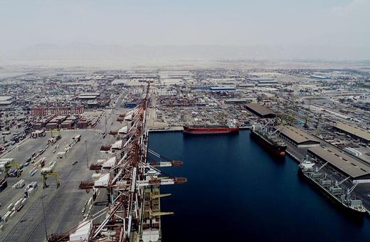 الصادرات النفطية وغير النفطية عبر ميناء الشهيد رجائي تشهدا زيادة