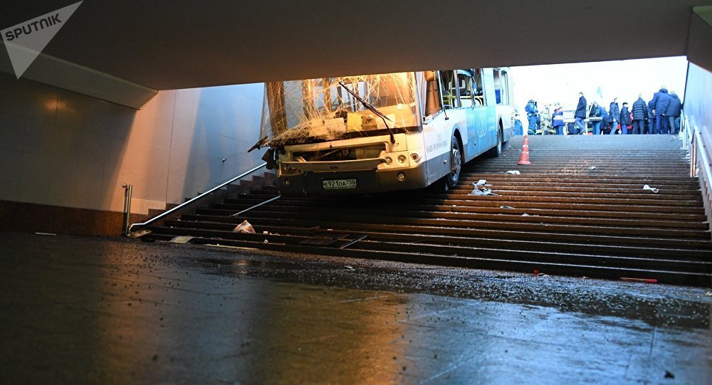 Five killed in Moscow as bus drives into pedestrian underpass