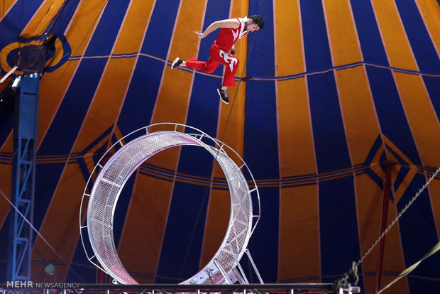 Circus scenes in India