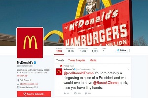 McDonald's deletes Trump tweet, says Twitter account compromised