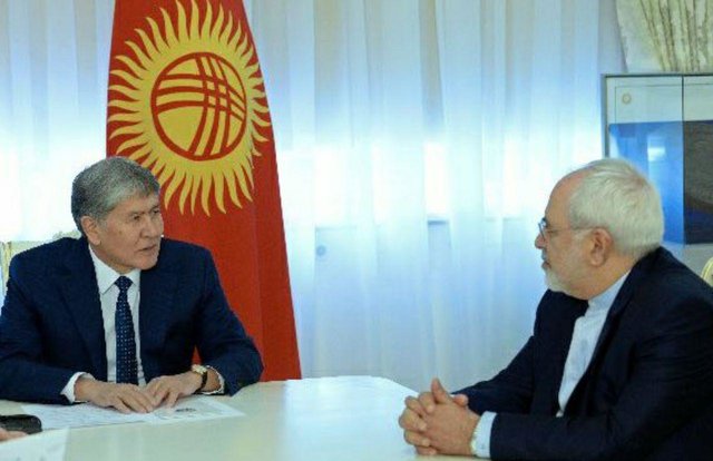 Zarif, Atambayev discuss ways to boost bilateral ties