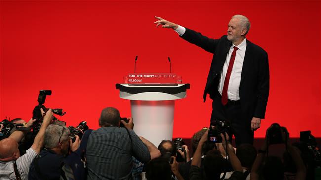 Corbyn criticizes UK foreign policy, Israel oppression, Trump