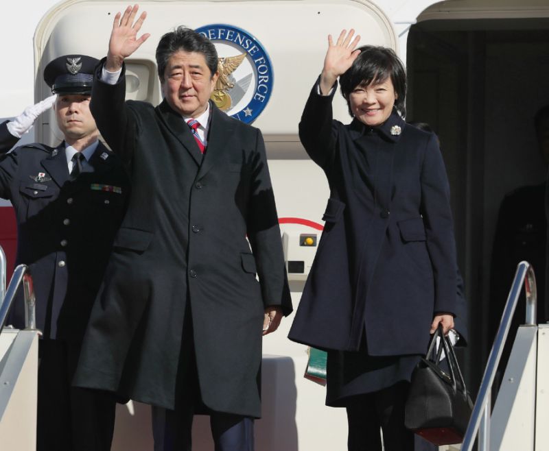 Japan PM arrives in Europe amid N. Korea tensions