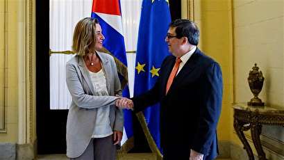 EU’s top diplomat meets Cuban president to boost ties