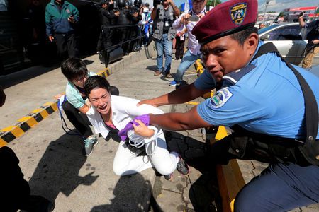 Nicaraguan police arrest protesters, quash anti-government march