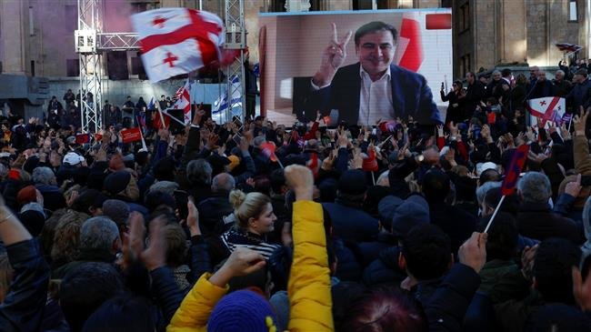 Thousands of Georgians protest ‘stolen election’, urge snap polls