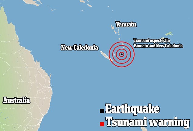 Evacuation ordered in New Caledonia as 7.6 quake prompts Tsunami warning