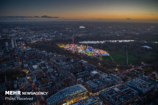 Aerial photos of London’s nights