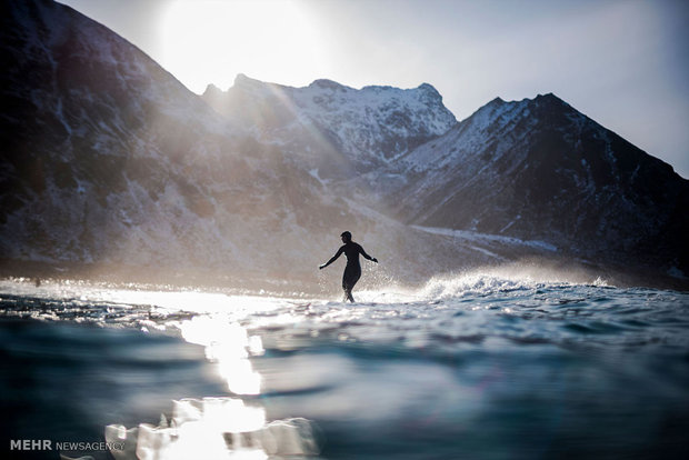 Photos: Surfing Norway in sub-zero temperatures