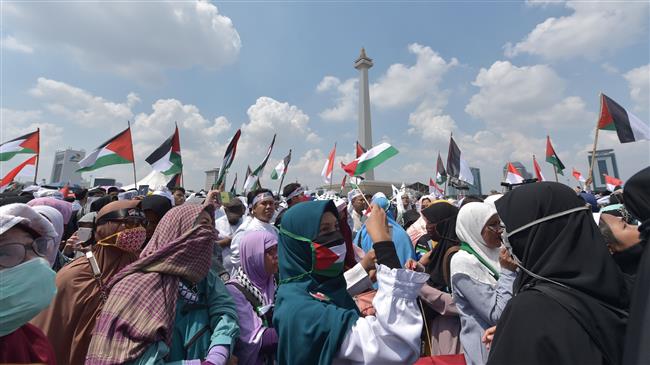 Protesters in Jordan, Turkey, Indonesia rally against US embassy move to al-Quds